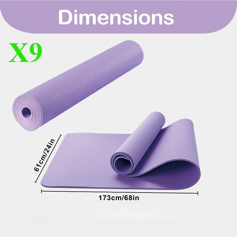 New Home Gym 3mm Professional Durable Unisex Mat, Home Fitness Pilates Floor Exercise Mat, Pilates Mat, Non-Slip Widened Pilates Mat, Thick and Wide Pilates Mat, Fitness Mat, Thick Pilates Mat, Thick Fitness Mat, Home Fitness