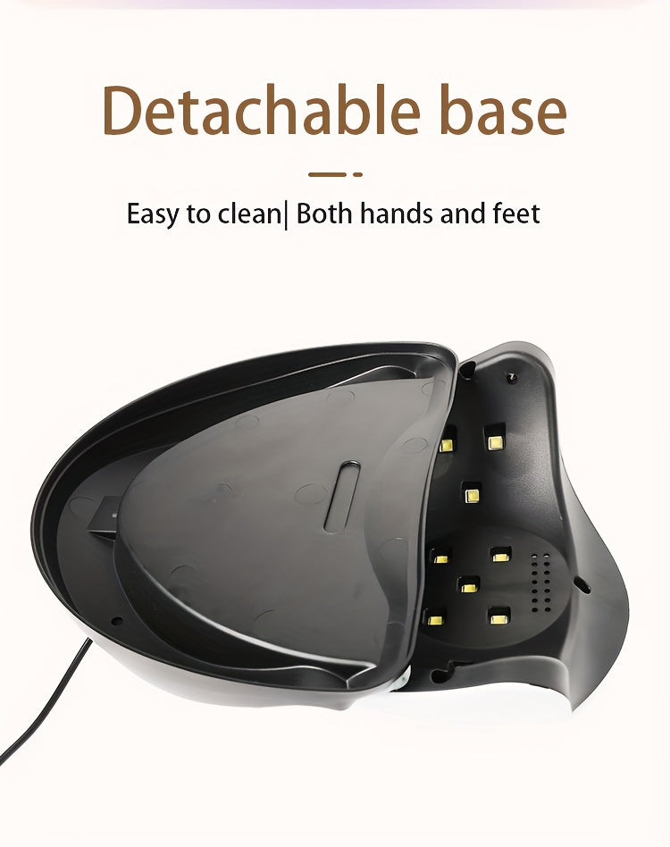 Professional Quick-Dry /LED Nail Lamp - /LED Light Machine for Fast Gel Polish, LCD Display & Operation (Adapter-Free) - & Salon Use, Low-Power /Blue Light for -Free Nail Hardening, No Odor