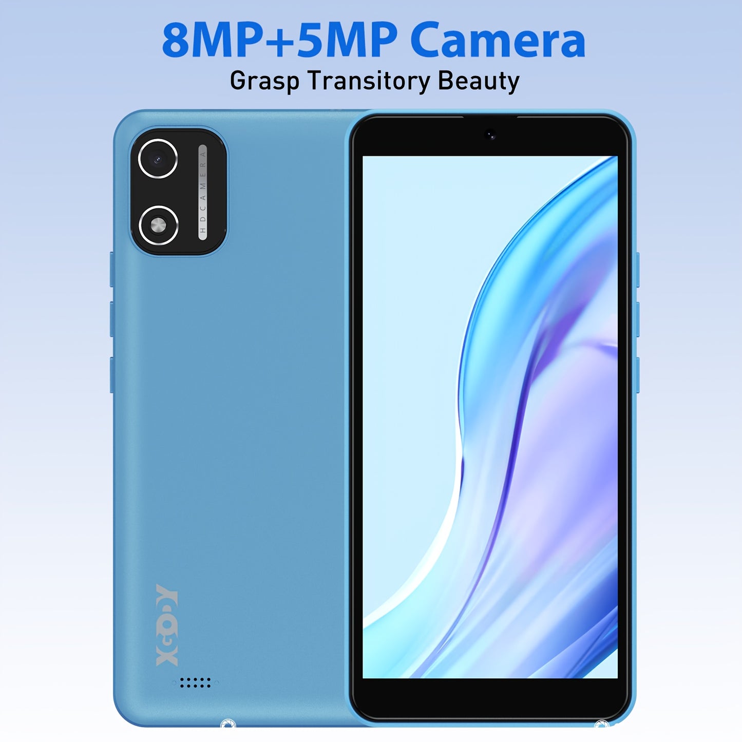 Mobile Phone X32, Android 14 Octa-core SIM-free Unlocked Smartphone With 5.5-inch Display, 2850mAh Battery, 4G Dual SIM, 4(2+2)GB+16GB/128GB Expandable, 8MP+5MP Camera Facial Recognition UK Version