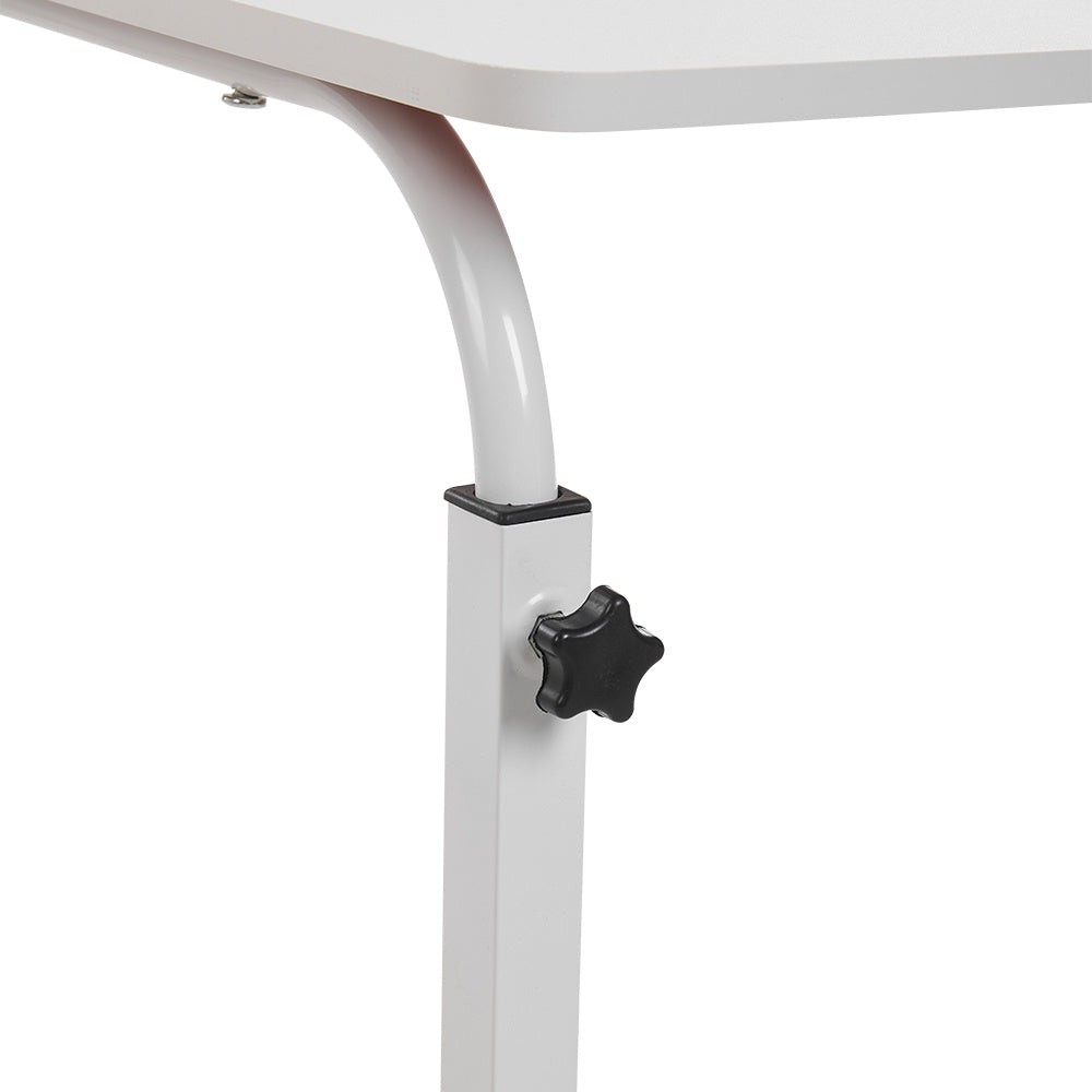 Adjustable Height Movable C-Shaped Laptop Desk, Bedroom Bed Side Table, Breakfast Tray Table, Nursing Dining Table, Study Writing Desk, Mobile Workbench, Sturdy And Durable
