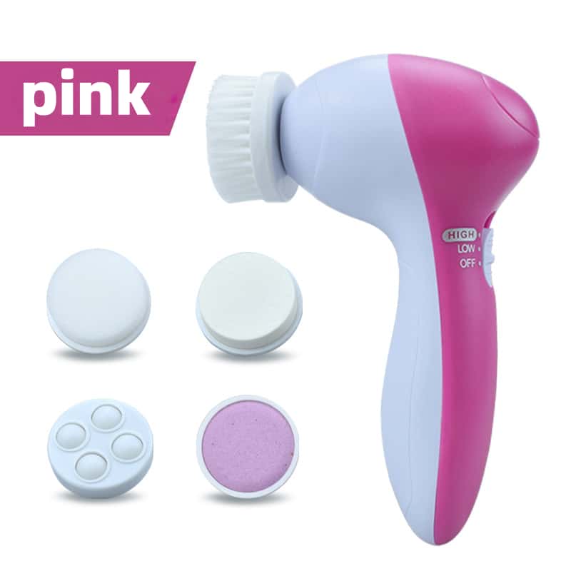NEW Arrivals 5-in-1 Multi-Functional Facial Cleansing Device - Electric Facial Cleansing Brush - Used for Exfoliation, Skincare - Women's Rotating Cleaning Tool - Battery Powered Skin Care Supplies