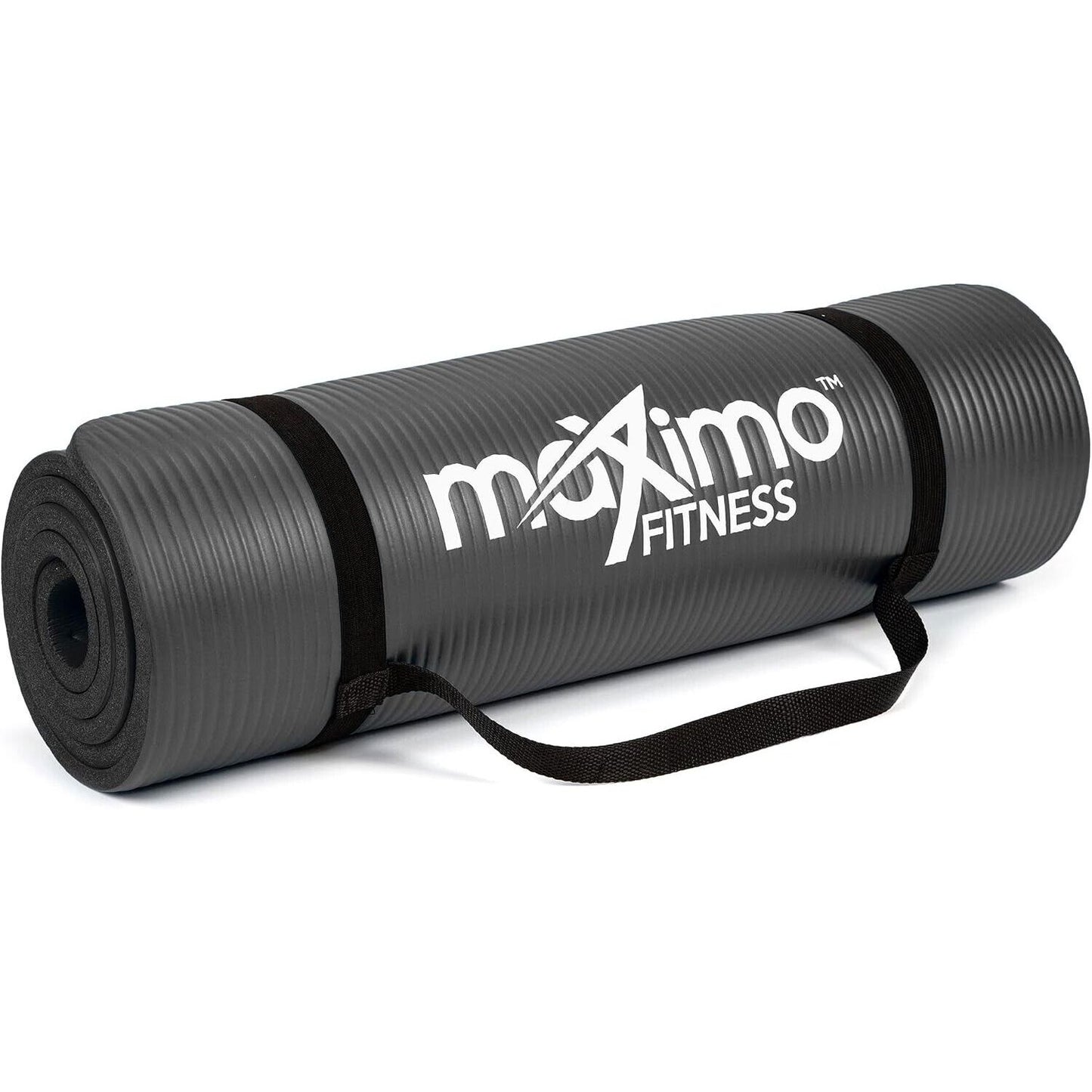 Yoga Exercise Mat Thick Non Slip with Carry Strap 15mm Workout for Home Large