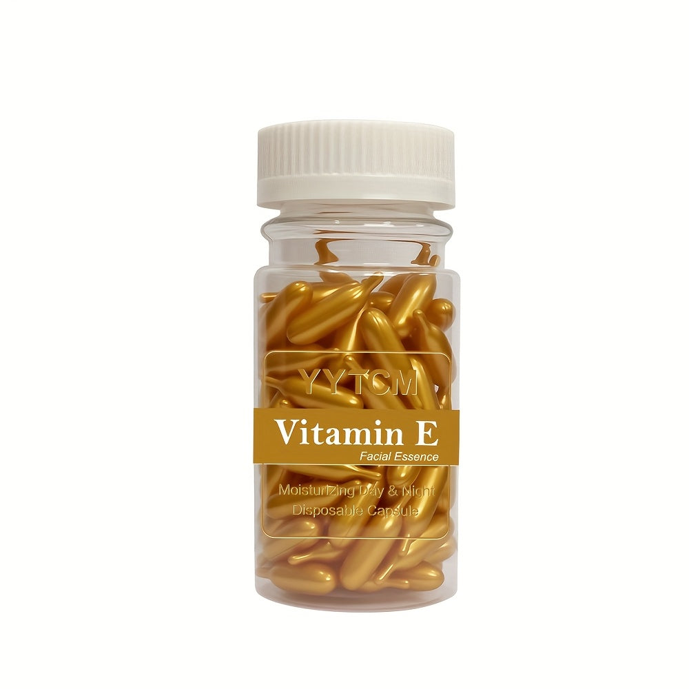 90 PCS Set Vitamin E Capsule Serum, Hydrating & Moisturizing Facial Light Beige Essence All Light Beige Types, Gel Formula for Face, Body, Hands, Feet, Daily Skincare, Sleek Packaging, High Quality Capsules