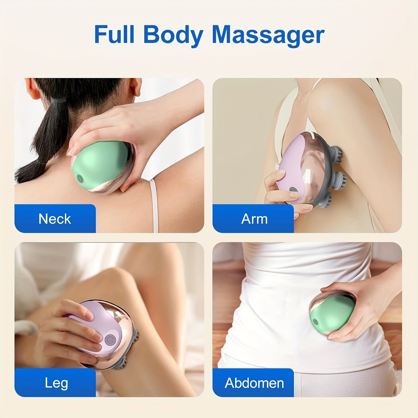 3 Colors Handheld Portable Scalp Brush And Comb, an Electric Scalp Massager with 4 Massage Claw Heads, a Rechargeable Electric Head Massager with Vibrating Scalp, Featuring 96 Kneading Nodes, Suitable for Both Humans And Pets