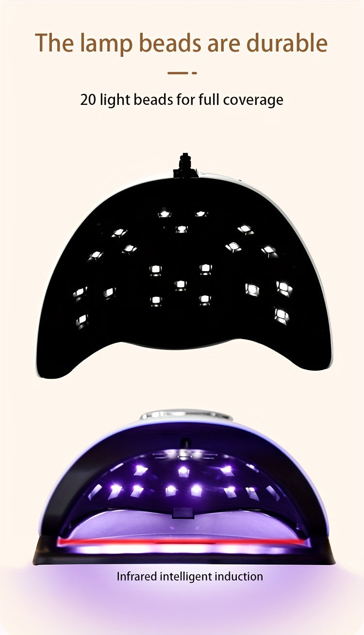 Professional Quick-Dry /LED Nail Lamp - /LED Light Machine for Fast Gel Polish, LCD Display & Operation (Adapter-Free) - & Salon Use, Low-Power /Blue Light for -Free Nail Hardening, No Odor