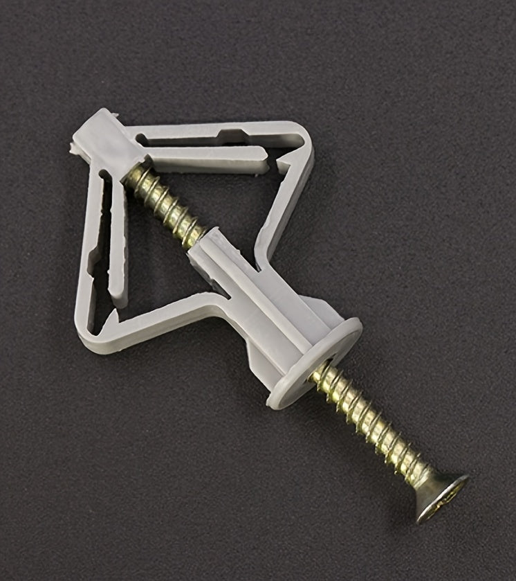 40 PCS Set Drywall Anchor Set Butterfly Anchor Hollow Wall Anchor Plastic Anchor with Screw 40pcs  Anchor + Screws for Drywall Wall Fasteners Home Bathroom Use
