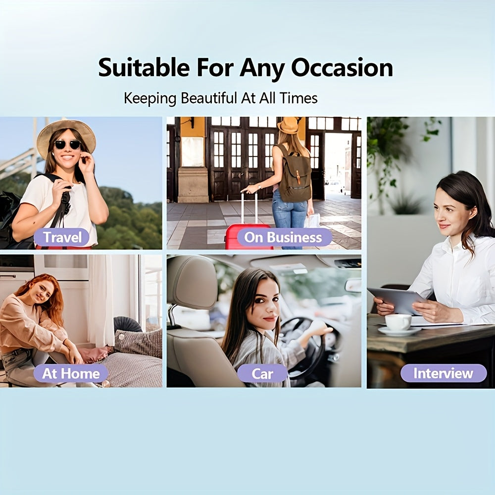 NEW Set Portable Straightening Comb, Quick Hair Straightener, Straightening Styling Tool, Smart Digital Display Precise Temperature Control. Long-Lasting Hold Without Damaging Hair, Straightening and Curling Dual Use