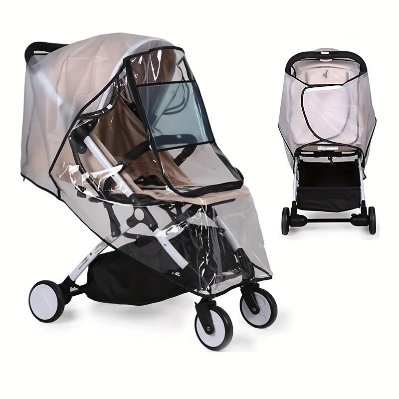NEW Stroller Rain Cover - Waterproof & Windproof Travel Weather Shield, Dust and Snow Protection Accessory