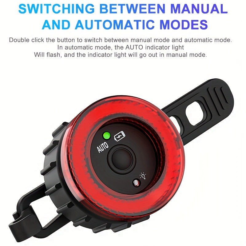 NEW Arrivals LED Charging Cycling Taillight Set with Smart Auto Brake Sensing for Bicycles
