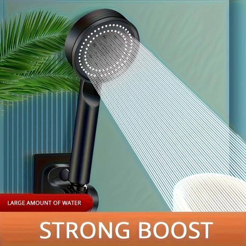 NEW Arrivals High-Pressure Handheld Shower Head with 5 Modes | Durable Baked Paint End, No Batteries Required, Suitable for Bathrooms, Hotels, Camper Vans, Universally Applicable