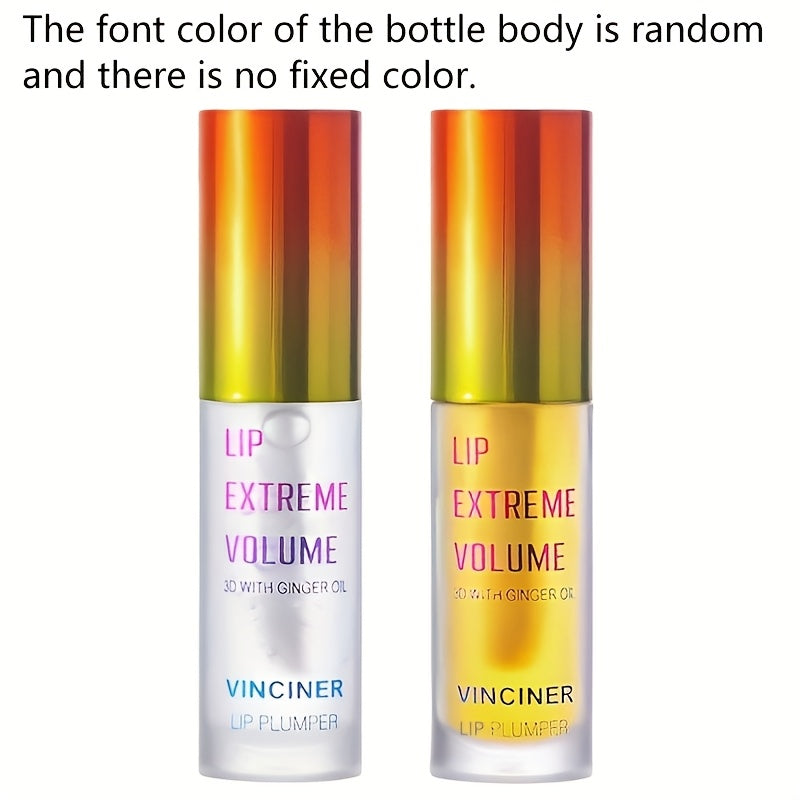 2 PCS Set Long-Lasting Korean  Lip Oil Essence, Instant Plumping Effect - High-Gloss Liquid Lipstick, Enhances Lip Volume and Shape, Easy Application with Brush or Dropper Cap
