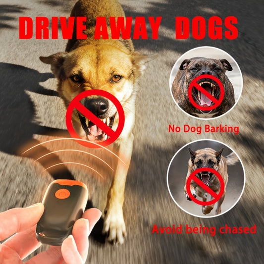 Soundwave technology Dog Repellent Device - Bark & Aggressive Dog Alarm with One-Touch Operation, Portable Bark Control for Personal Safety, for Humans & Pets, Charging Indicator, Works Against All Breeds (-)