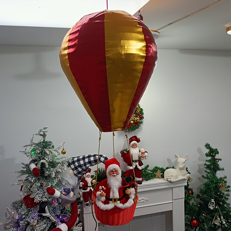 90cm Christmas decoration pendant for Santa Claus with hot air balloons