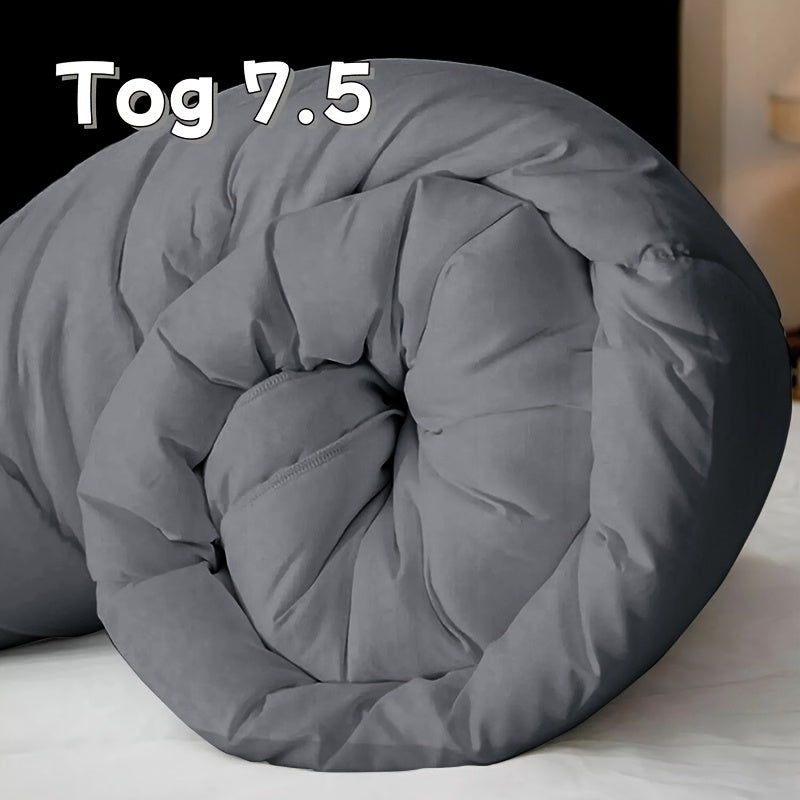 Tog 2.5 | 7.5 | 13.5 Grey All-Weather Diamond Patterned Duvet Quilt Comforter | All-Weather Airy Lightweight Cozy Bedding for Home And Hotel