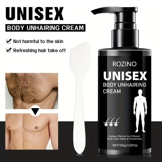 Use Once for, Lasts Smooth for 6 Months, Instant Hair Removal, 100g Men's Hair Removal Cream, Women's Hair Removal Cream, Gentle and Non-Irritating to Skin, Semi-Permanent Hair Removal, Suitable for Face, Lips, Underarms, Leg