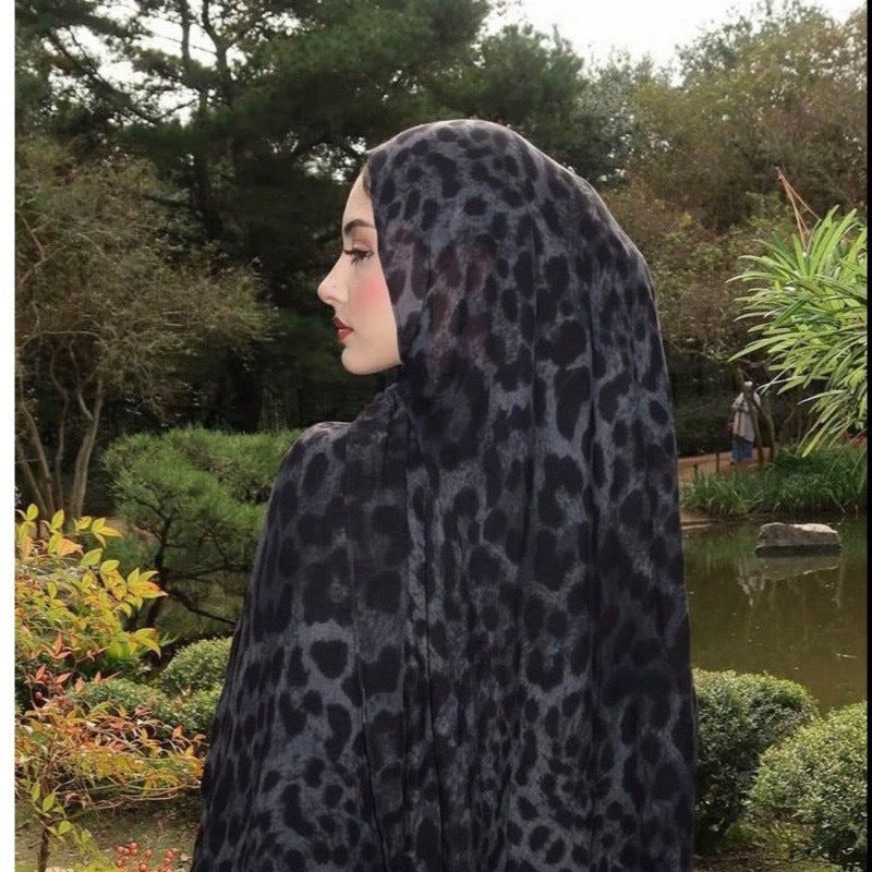 5 Colors Luxury Leopard Scarf - Watercolor, Soft, Elegant - Suitable for Daily Wear Women's Apparel Accessories