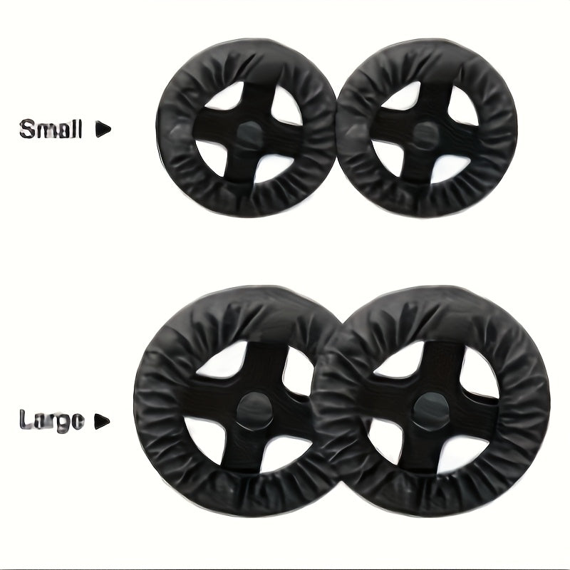 4pcs Stroller Wheel Covers - Heavy-Duty Dustproof & Easy-Clean Stroller Wheels with Non-Slip Grip, Compatible with All Strollers, Travel Strollers, Outdoor Toddlers, Durable Stroller Cover