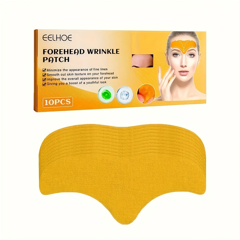 Set of 5 Boxes: 50pcs of EELHOE Collagen Infusion Patches for Forehead And Eyes, Firming, And Lifting for a Smooth, Youthful, And Glowing Complexion - Mild, Non-Irritating, And Alcohol-Free Skincare Option