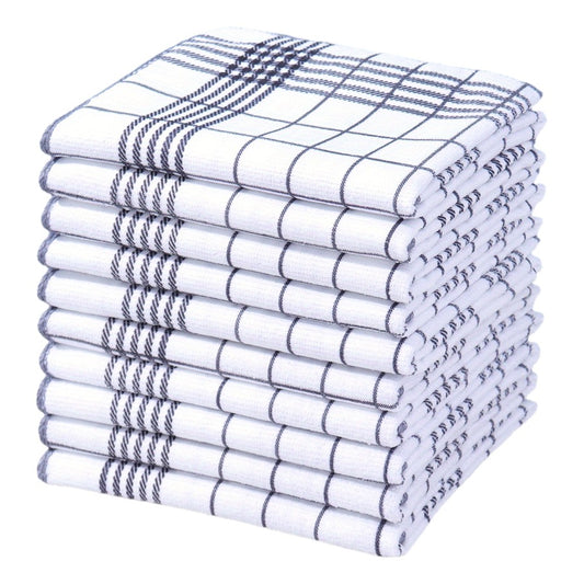 NEW 6pcs Large 40x60cm Absorbent & Fluff-Free Dish Cloths | Quick-Dry, Soft & Durable Kitchen Towels for Daily Cleaning, Coffee Machines, Bar Countertops - 4 Colors (Black, Blue, Green, Red, Mixed) - Ideal for Home & Restaura