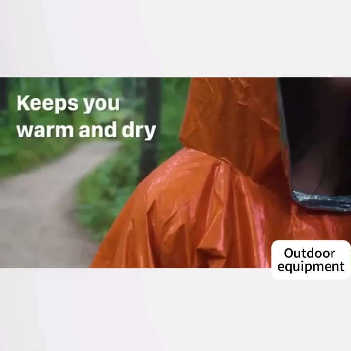 3 PCS Set Emergency Cloak PE Film Reversible Insulating raincoat blanket, insulating emergency blanket, reflective design for enhanced visibility, outdoor camping survival equipment, car survival blanket, essential for travel