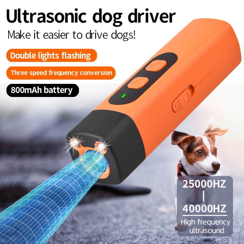 Professional Ultrasonic dog training bark stopper, triple-core inverter anti-barking deterrent device, 8.0 meter + LED flashlight, rechargeable and portable, pet-safe, Anti-Bark Device, Dog Barking Solution, Portable Anti-Bar