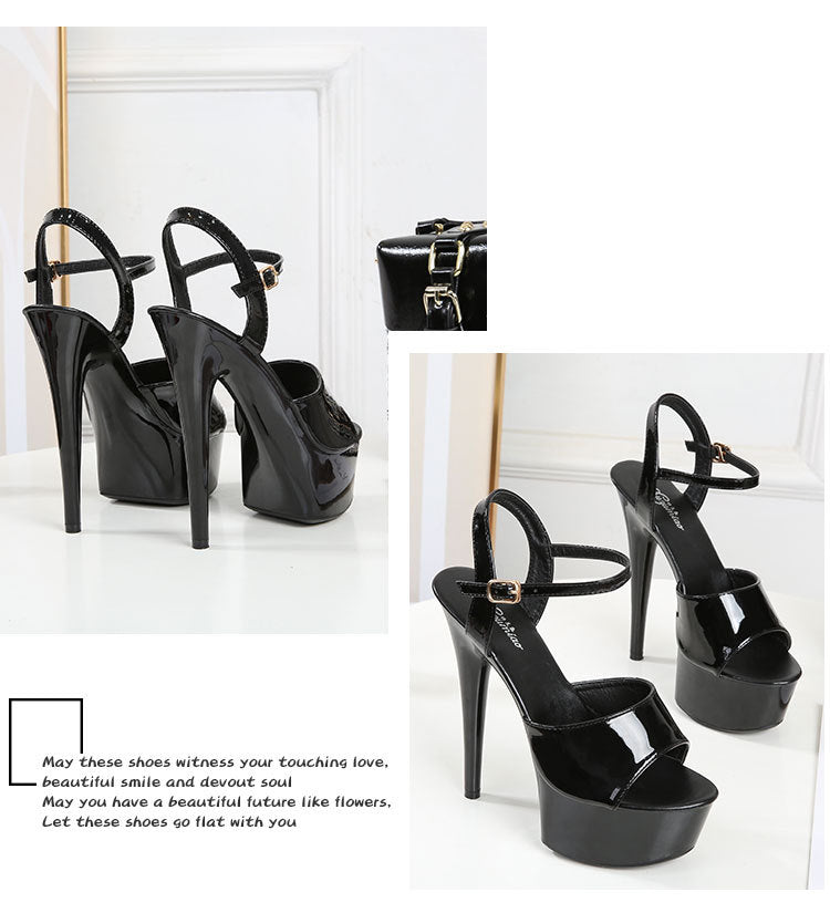 New Pole Dance Shoes Stripper Pole Dance Multi-Colors High Heels Women's Sexy Show Shoes Sandals Party Club 15 CM Platform High-Heeled Wedding Guest Footwear Apparel Accessories