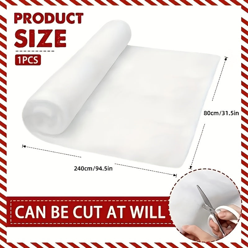 NEW Arrivals Artificial Snow Roll -Party Decoration, Christmas New Year Eve Party Table Mat, Table Decoration, White Photo Background