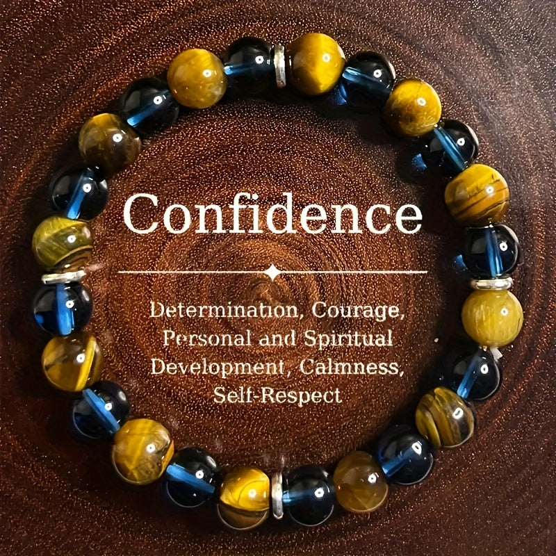 4 PCS Set Natural Stone Bracelet Set, Unisex, Attracts Wealth and Good Luck Jewelry Accessories