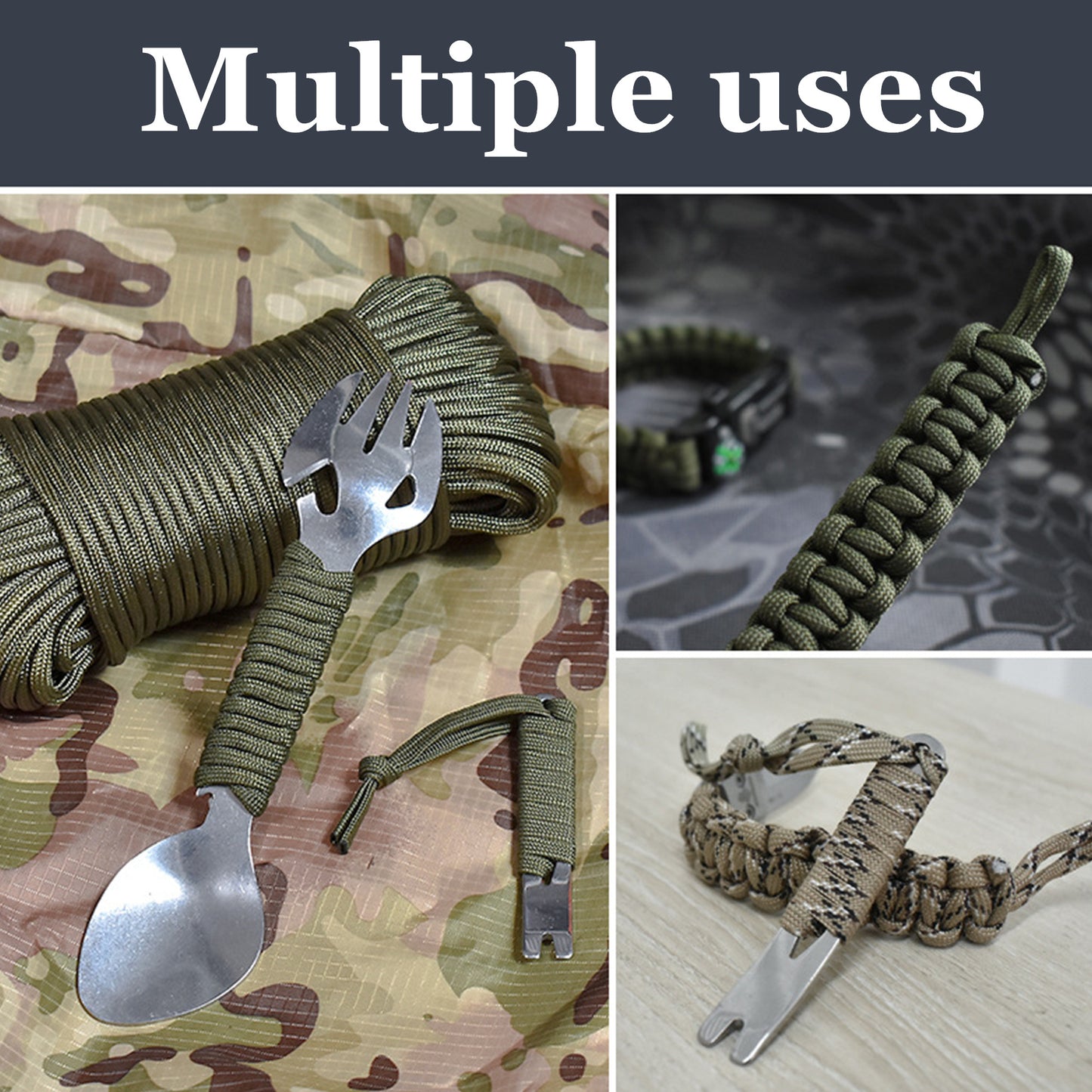 100M High Strength Green Rope | Durable & Weather-Resistant, Suitable for Camping, Survival, Fishing, and Hiking - For Outdoor Enthusiasts
