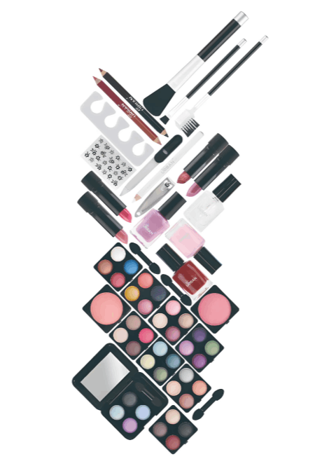 NEW 64 PCS Set  Makeup Cosmetic Kit with Aluminum Vanity Case - Eyeshadows, Lip Glosses, Mini Compact & Applicators in Travel Case - All-in-one Makeup Box | Sent and Fulfilled from UK Warehouse and Delivered on a Tracked 48 U