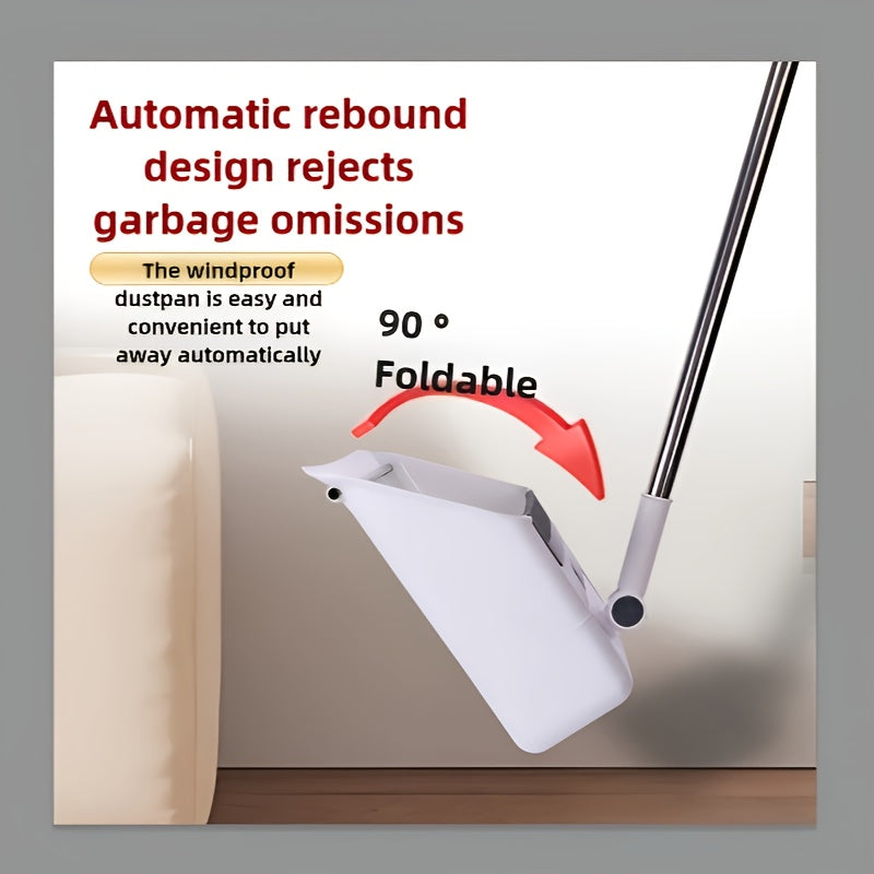 3-in-1 Set Home Cleaning Kit: Soft Bristle Broom, Dustpan & Brush Combo - Non-Stick Hair, Ideal for Home, Office, School, Dorm - Perfect Christmas Gift, Cleaning Brush