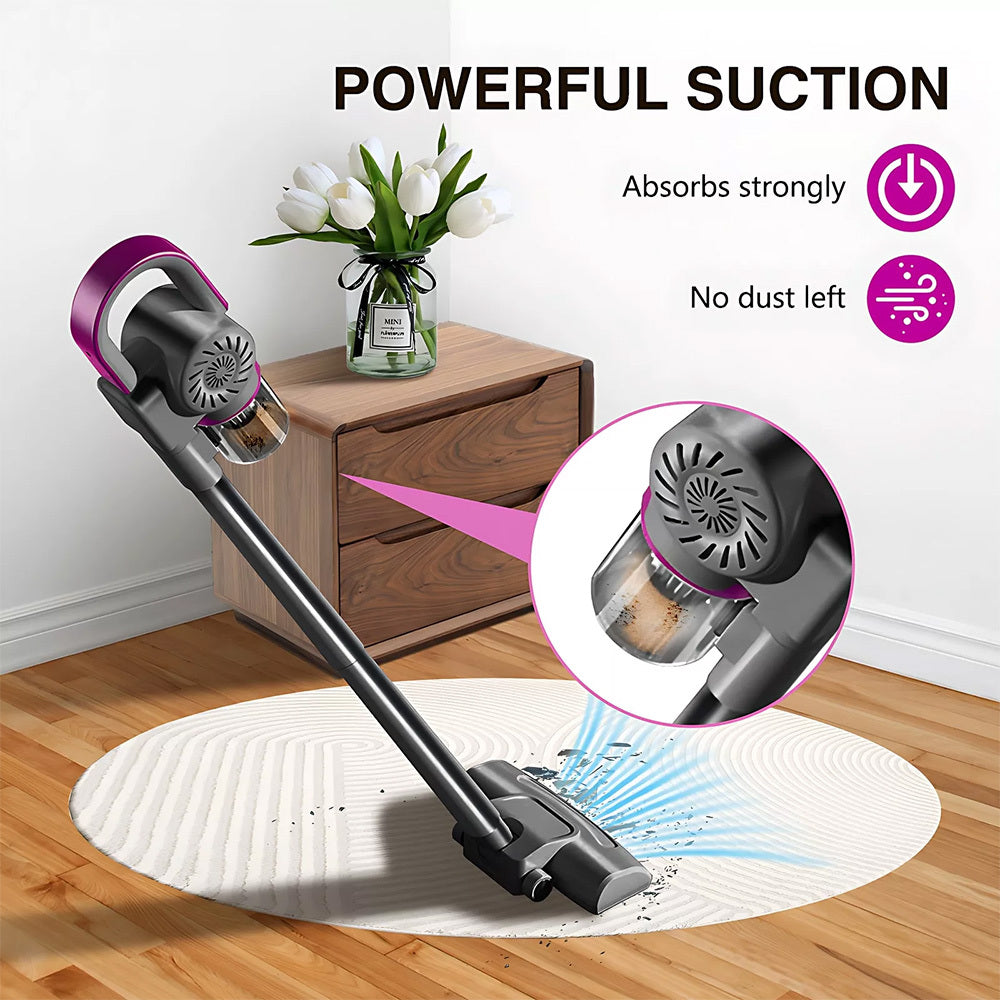 4-in-1 Set Handheld Vacuum Cleaner Ultra Lightweight Cordless Stick Vacuum, 8000 Pa Powerful Suction- High-Speed Motor, Vacuuming & Mopping & Sweeping, Suitable for Home, Carpets, Pet Hair Cleaning, Easy to Operate and Store,
