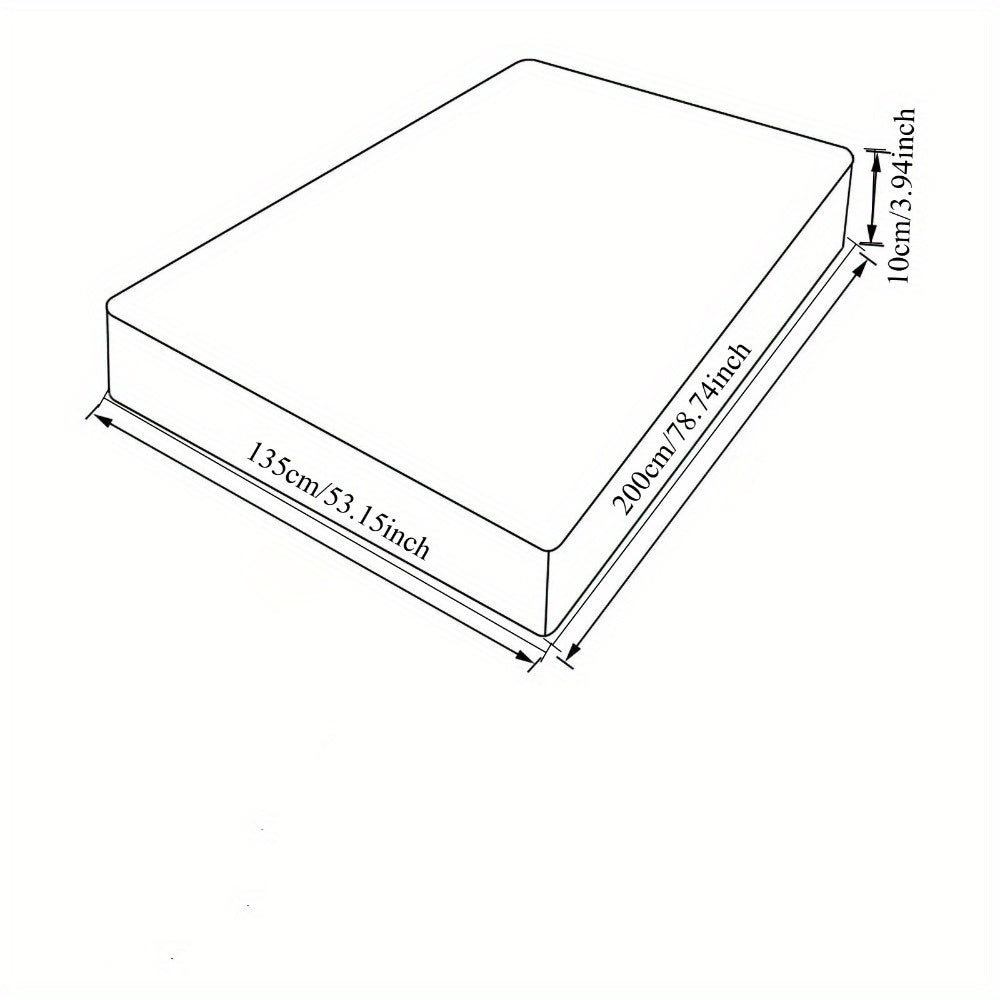 1Pcs Hotel Quality Super King Mattress Topper 10cm / 4-Inch Deep Thick Plush Mattress Pad, Soft Bed Topper with Elastic Straps for Secure Fit, Single Double King Super All Sizes, White