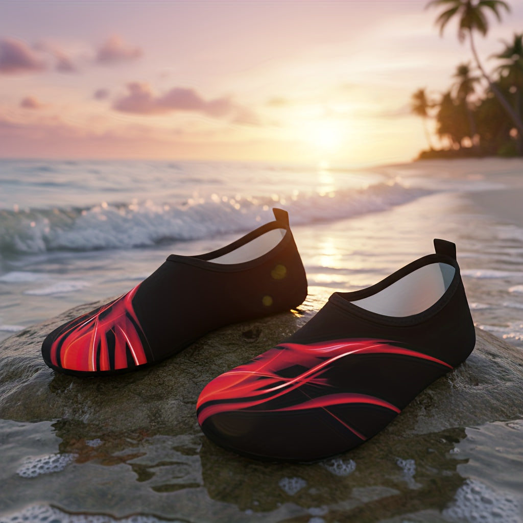Quick-Dry Water Shoes for Swimming Surfing Yoga - Lightweight TPR Sole, Breathable Fabric Upper, All-Season Beach & Pool Shoes for Men & Women