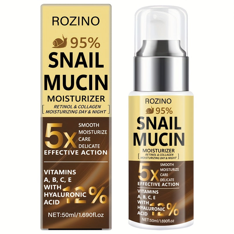 50ml Instant Lift Firm 95%Snail Mucus Moisturize Face Cream, Instant Face Lift Cream, 5X Efficacy, Look Reduced Face Wrinkles Dark Circles Appear, Improved Face Skin Aging Loose Dull Signs, Firm Lift Face Cream, for All Skin