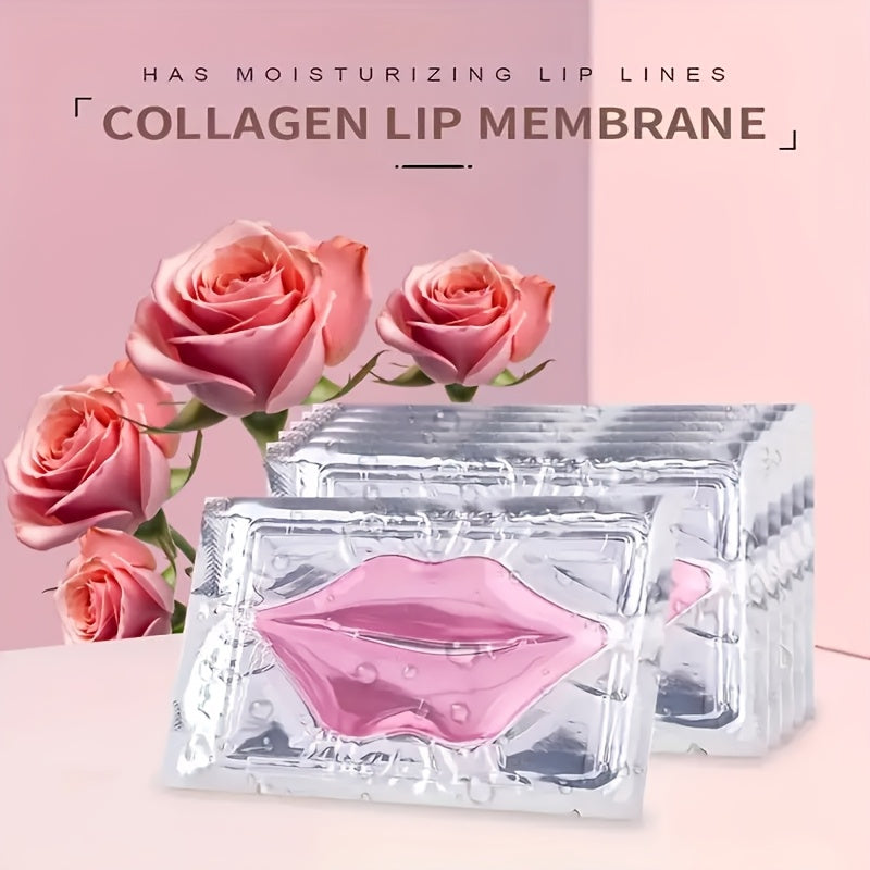 20 PCS Set Collagen Crystal Lip Mask Moisturizes Dry Lips, Smooths Fine Lines, Deeply Hydrates, Makes Lip Skin Firmer And Younger, And Gives You a Pink And Fresh Mouth