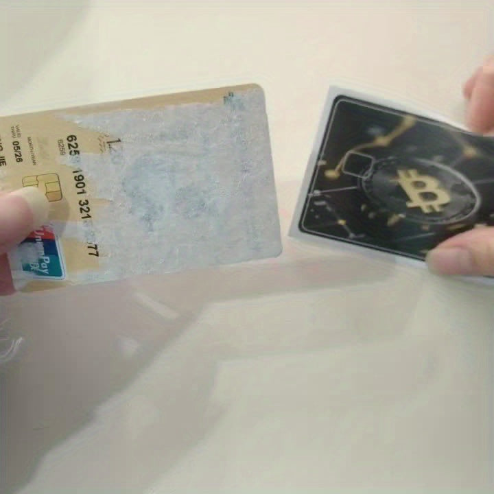 2 PCS Set of Black And Golden VIP Card Stickers for Bank Cards, Credit Cards, Debit Cards, Transit Cards, And Room Key Cards