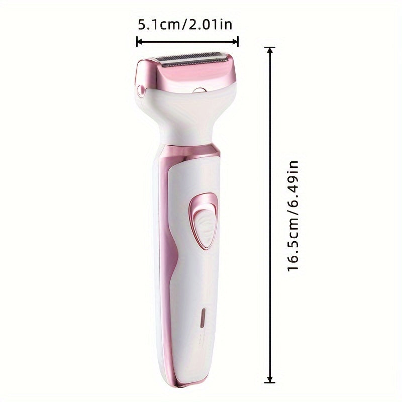 4 PCS Set Electric Razor For Women,  Rechargeable grooming kit, Lady Electric Shaver For Face, Nose, Legs And Underarm, Bikini Area Trimmer For Women Painless, Hair Razor Rechargeable & Portable