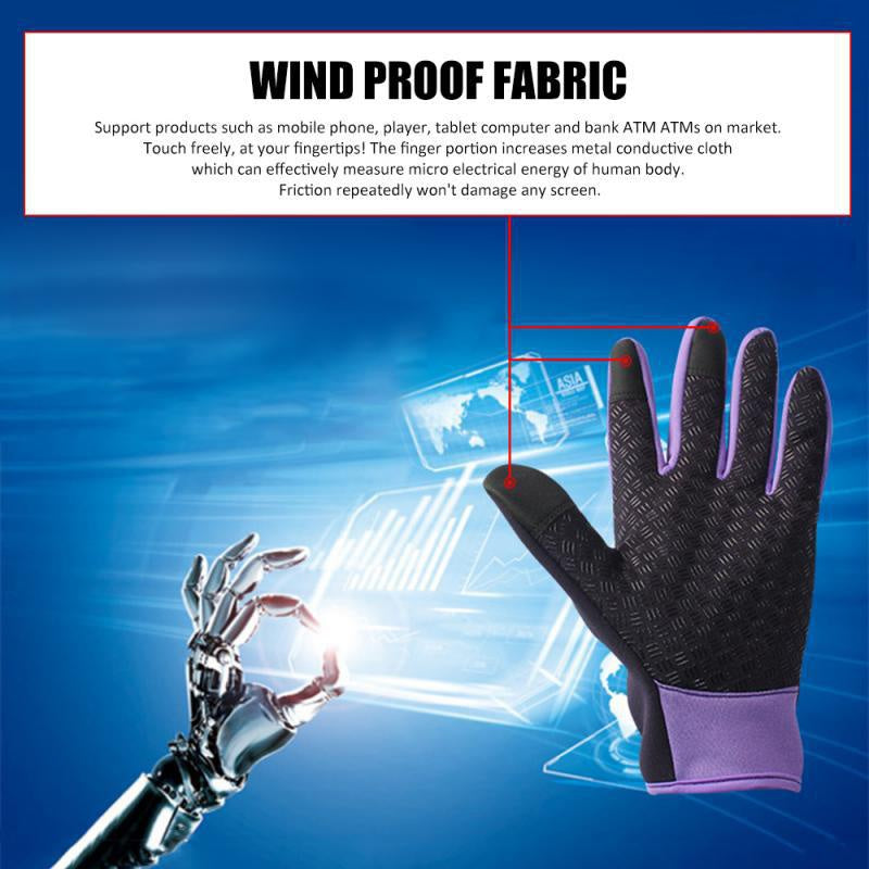 Men's and Women's Outdoor Touchscreen Windproof Gloves - Full-Finger Design, Warm-Keeping, Gloves for Cold Weather, Winter Gloves |Stylish Glove Design |Warm Gloves