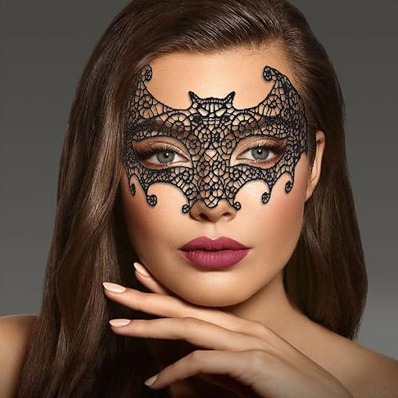 Big Bat Venetian Mask Halloween Sacred Events Lace Masks Black Masquerade Ball Venetian Eye Mask Cosplay Costume Jewelry for Women, Perfect for Room Decor Suitable for Men and Women.