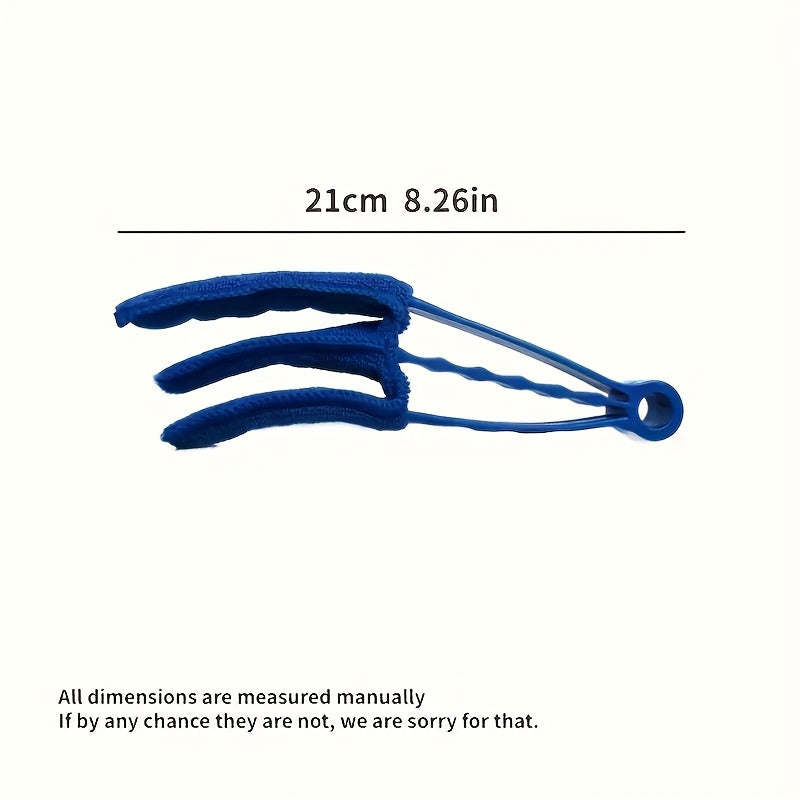 2 PCS Set Microfiber Blind Cleaner Kit - Reusable Crevice Brush for Vents/Windows/Curtains - Washable Household Tool Home Office Cleaning Tools Sets