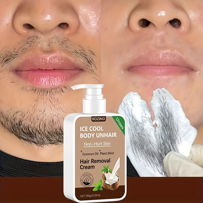Use Once For, Sustain Smooth 6 Months, Instant Hair Removal, 150G Coconut, Non Irritating to The Skin, Smooth And Residue Free Semi Permanent Hair Removal, Used for Hair Removal on The Face Lips Armpits Legs Arms And Private