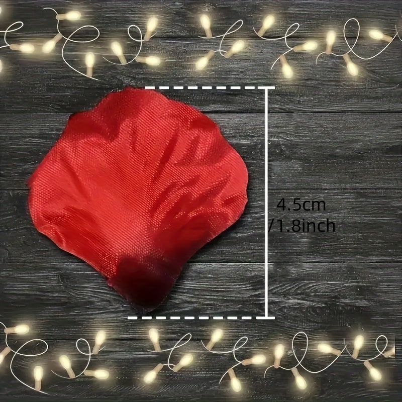 4000 PCS Set Red Rose Petals, Artificial Petals, Suitable for Romantic Night, Wedding, Event, Party, Valentine's Day Decoration, Romantic Wedding Party Decoration