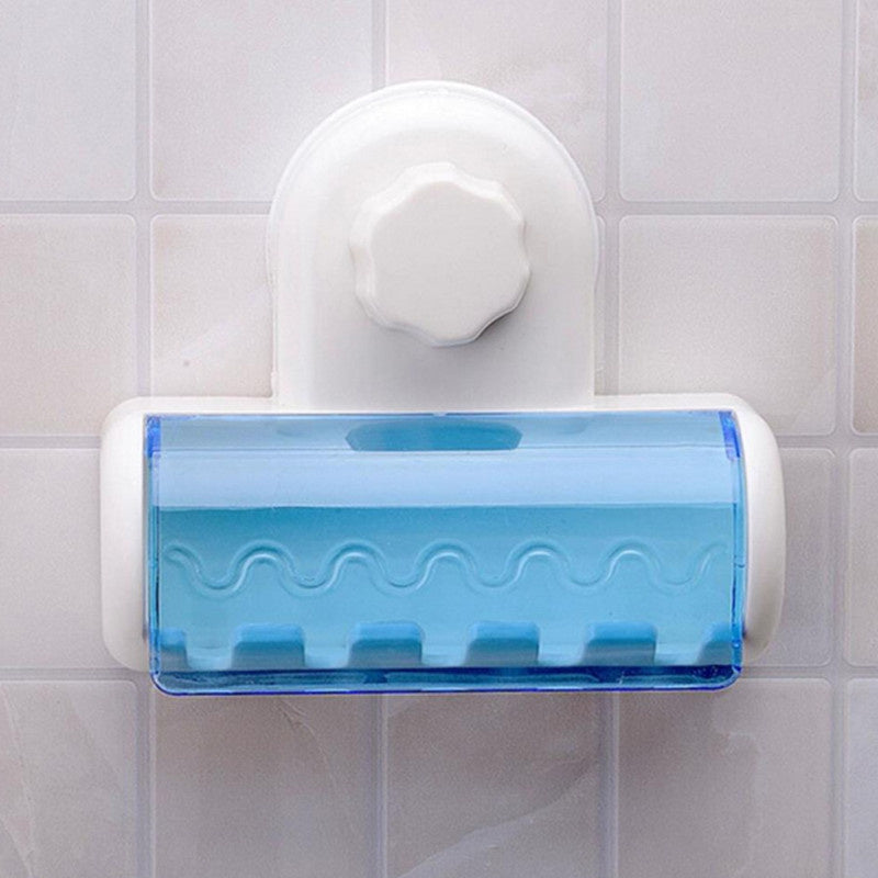 Toothbrush Holder With Suction Cup, Wall Mounted Toothbrush Storage Rack, Toothbrush Storage Organizer, Bathroom Toothbrush Holder With Cover, Bathroom Accessories