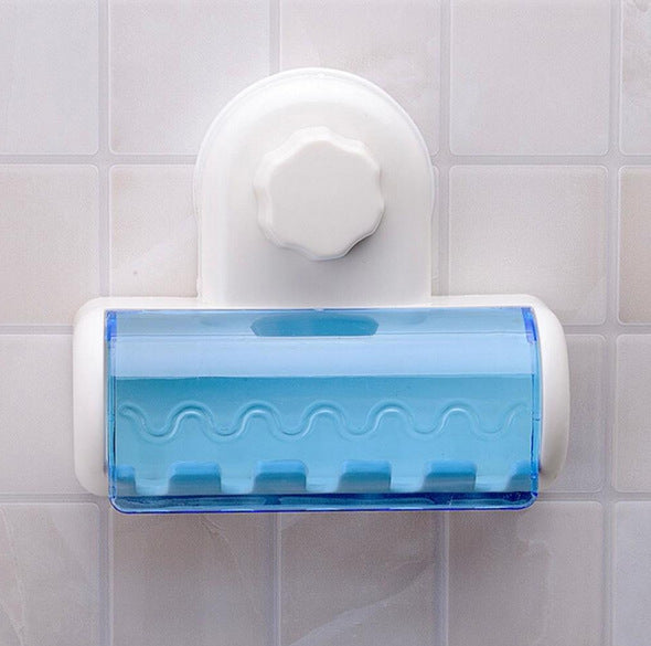 Toothbrush Holder With Suction Cup, Wall Mounted Toothbrush Storage Rack, Toothbrush Storage Organizer, Bathroom Toothbrush Holder With Cover, Bathroom Accessories