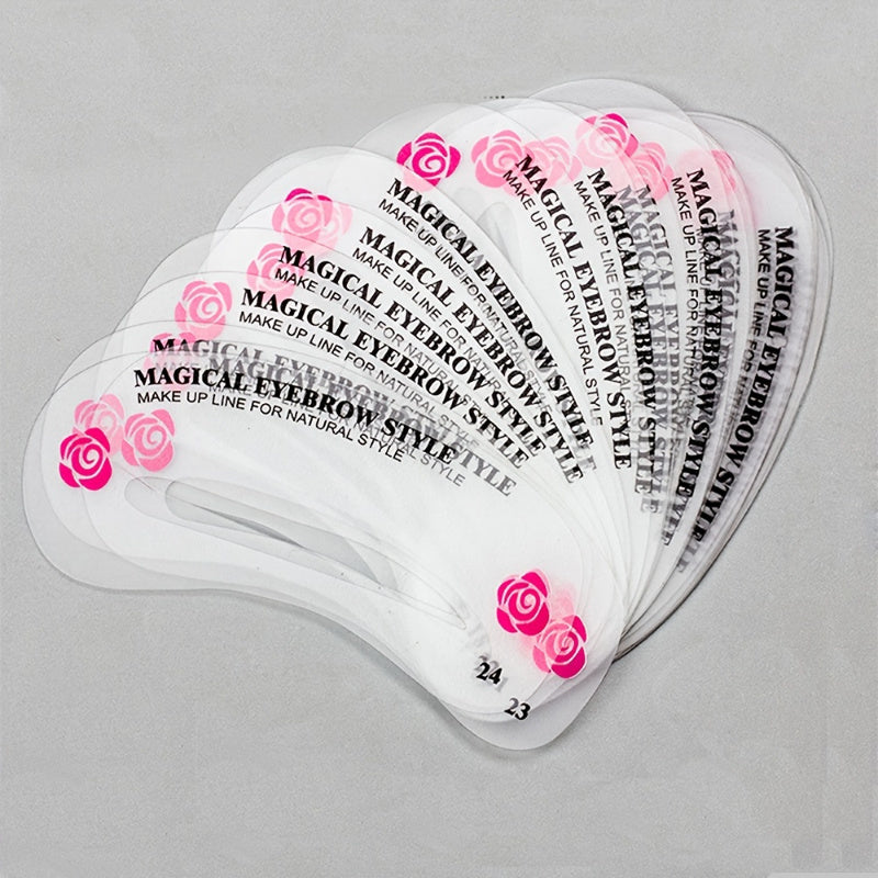 24 PCS/Styles of Eyebrow Cards, Eyebrow Artifact, Eyebrow Shape Cards, Eyebrow Shaping, Eyeliner Cards, Eyebrow Cards, Eyebrow Assistants, Beauty Tools