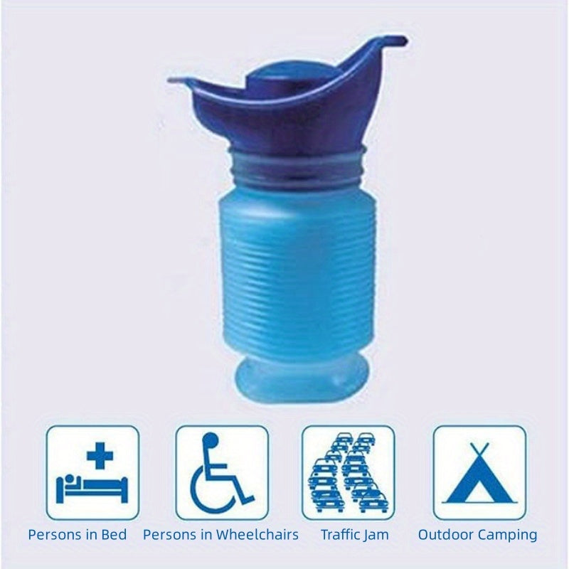 Stuck in Traffic; Adjustable Emergency Women Urinal 750ml - Portable Car & Camping Toilet, Leak-Proof Travel Potty with Ergonomic Handle, Durable Plastic for Outdoor, Camping, Road Trips - Compact & Hygienic Design, Portable