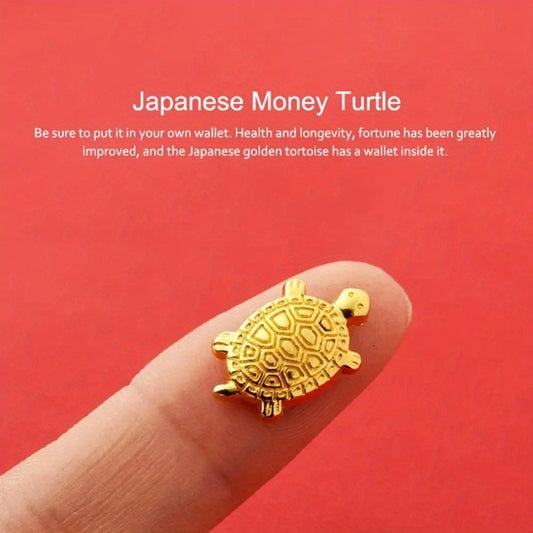 3-6PCS Set Authentic Japanese Money Turtle Pendant - Asakusa Temple Inspired, Gold Plated Alloy for Wealth & Longevity, Perfect for Home Decor & Good Fortune Gifts Collectible Buildings & Accessories, Longevity Charm, Lucky G