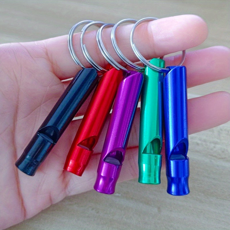 3 PCS Set Loud & Durable Safety Whistles with Keychains - Outdoor Whistles Suitable for Hiking, Camping, Hunting, Dog Training - Emergency Signaling Survival Devices