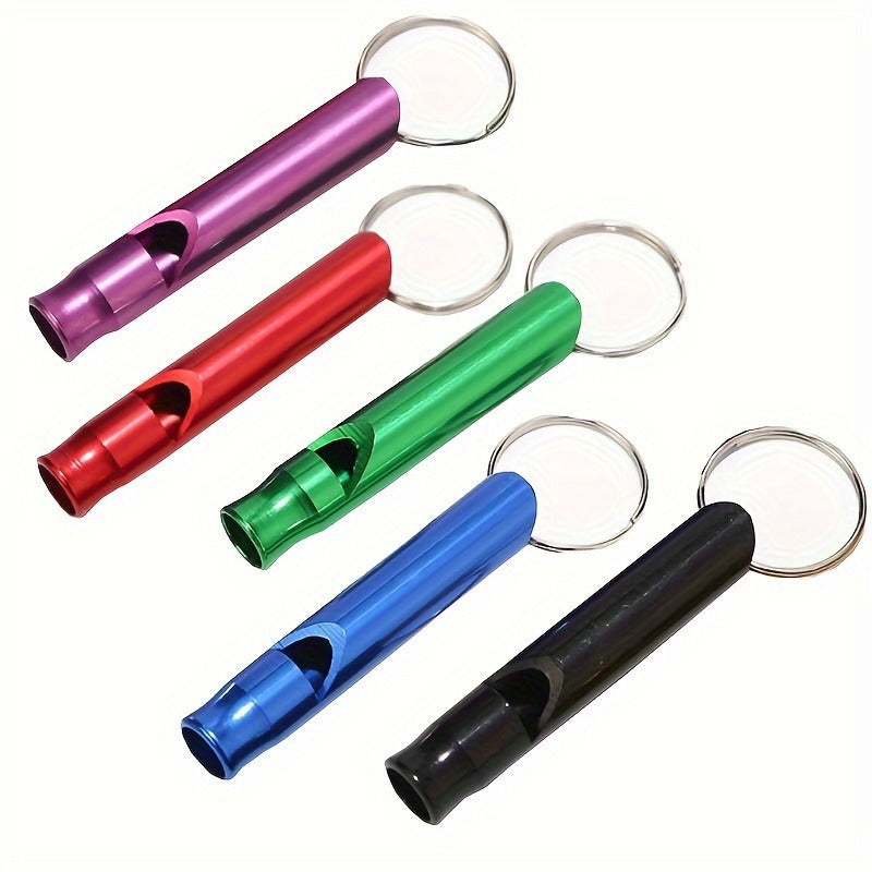 3 PCS Set Loud & Durable Safety Whistles with Keychains - Outdoor Whistles Suitable for Hiking, Camping, Hunting, Dog Training - Emergency Signaling Survival Devices